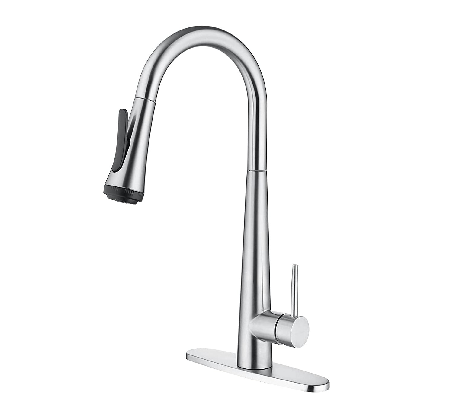 4 Mode Pull Down Sprayer Kitchen Faucet Brushed Nickel with Aquablade Function