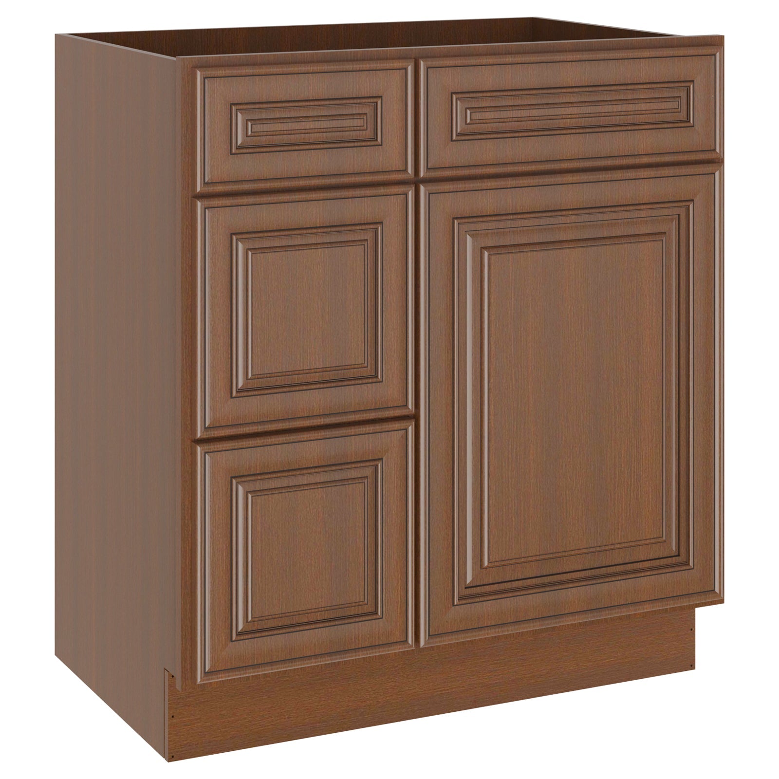 21"Dx30"Wx34-1/2"H Birch Solid Wood Bath Vanity Cabinet without Top V3021DL