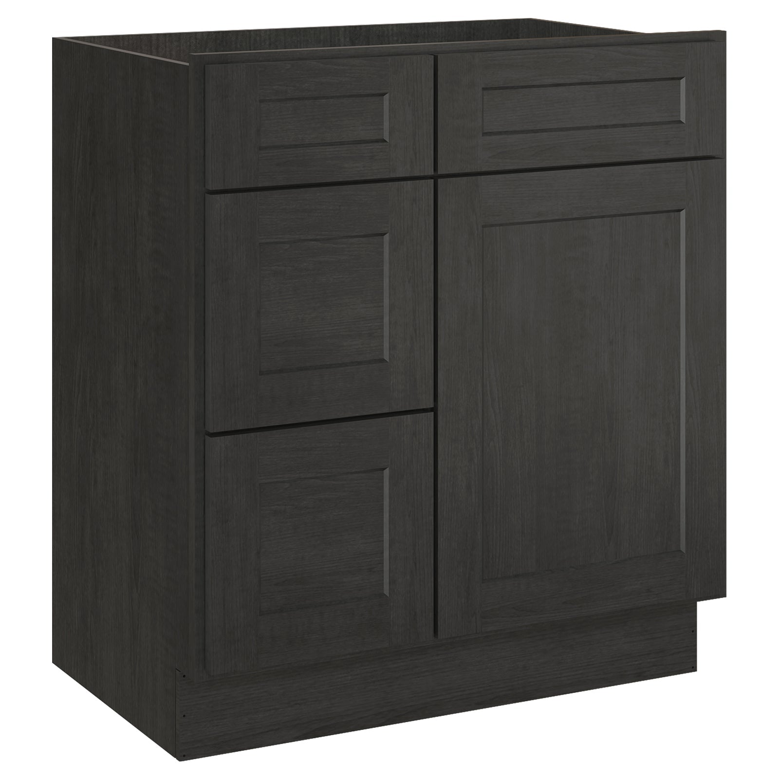 21"Dx30"Wx34-1/2"H Birch Solid Wood Bath Vanity Cabinet without Top V3021DL