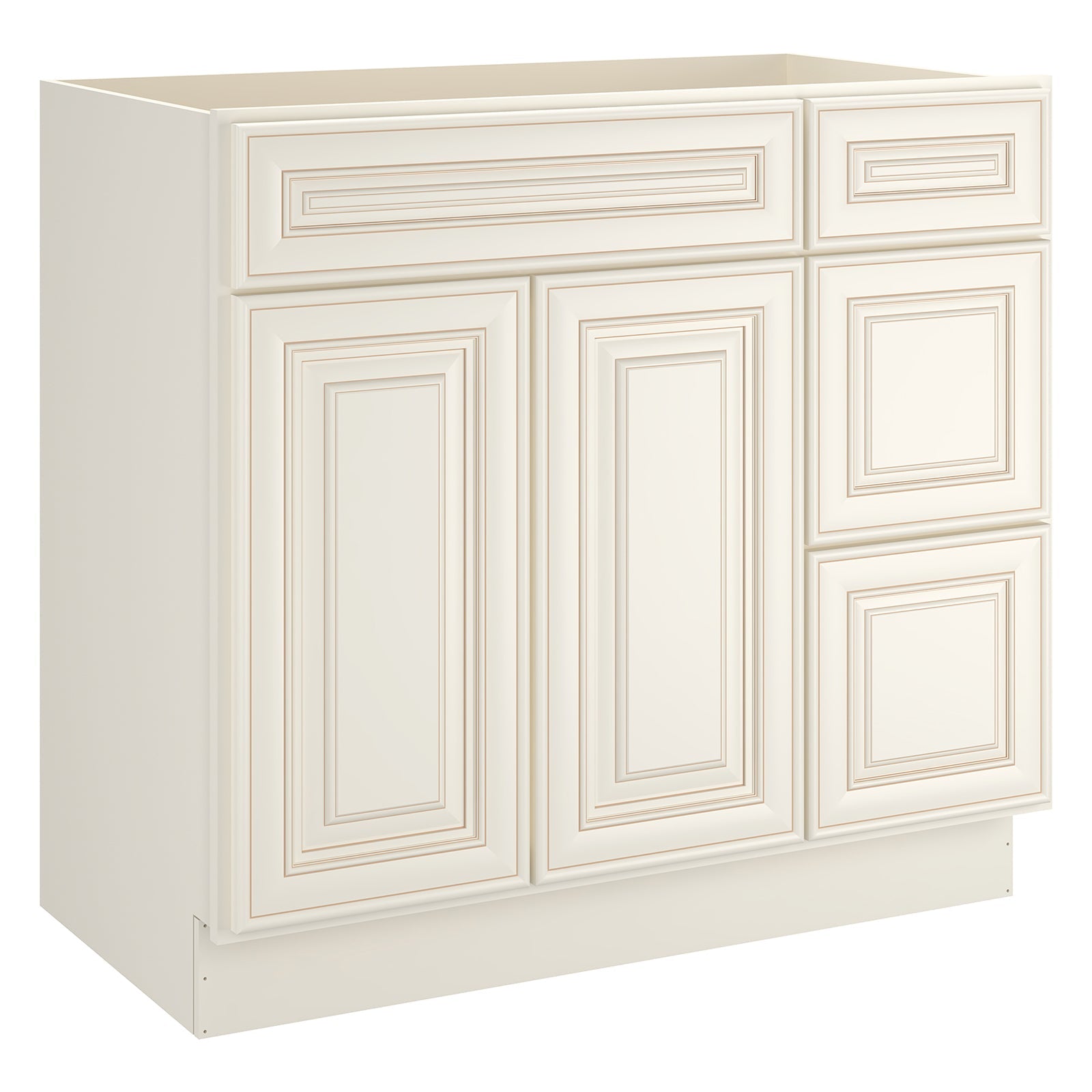 21"Dx36"Wx34-1/2"H Birch Solid Wood Bath Vanity Cabinet without Top V3621DR