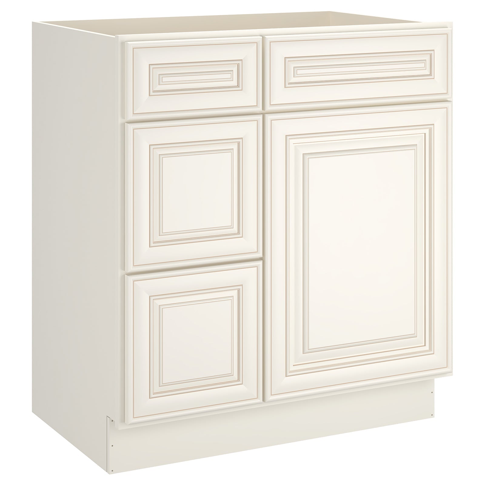 21"Dx30"Wx34-1/2"H Birch Solid Wood Bath Vanity Cabinet without Top V3021DL
