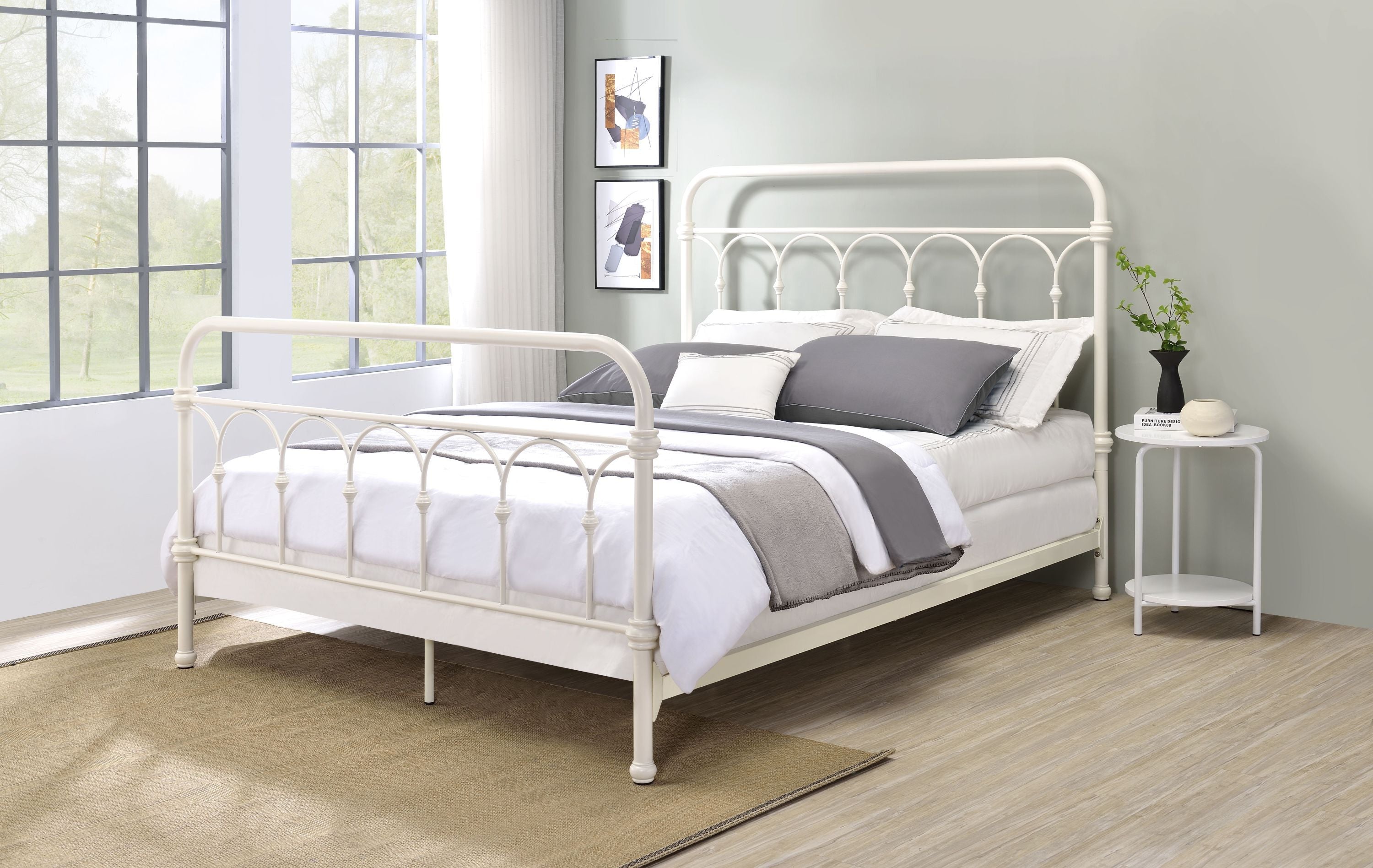 Citron Queen Bed, White Finish BD00132Q