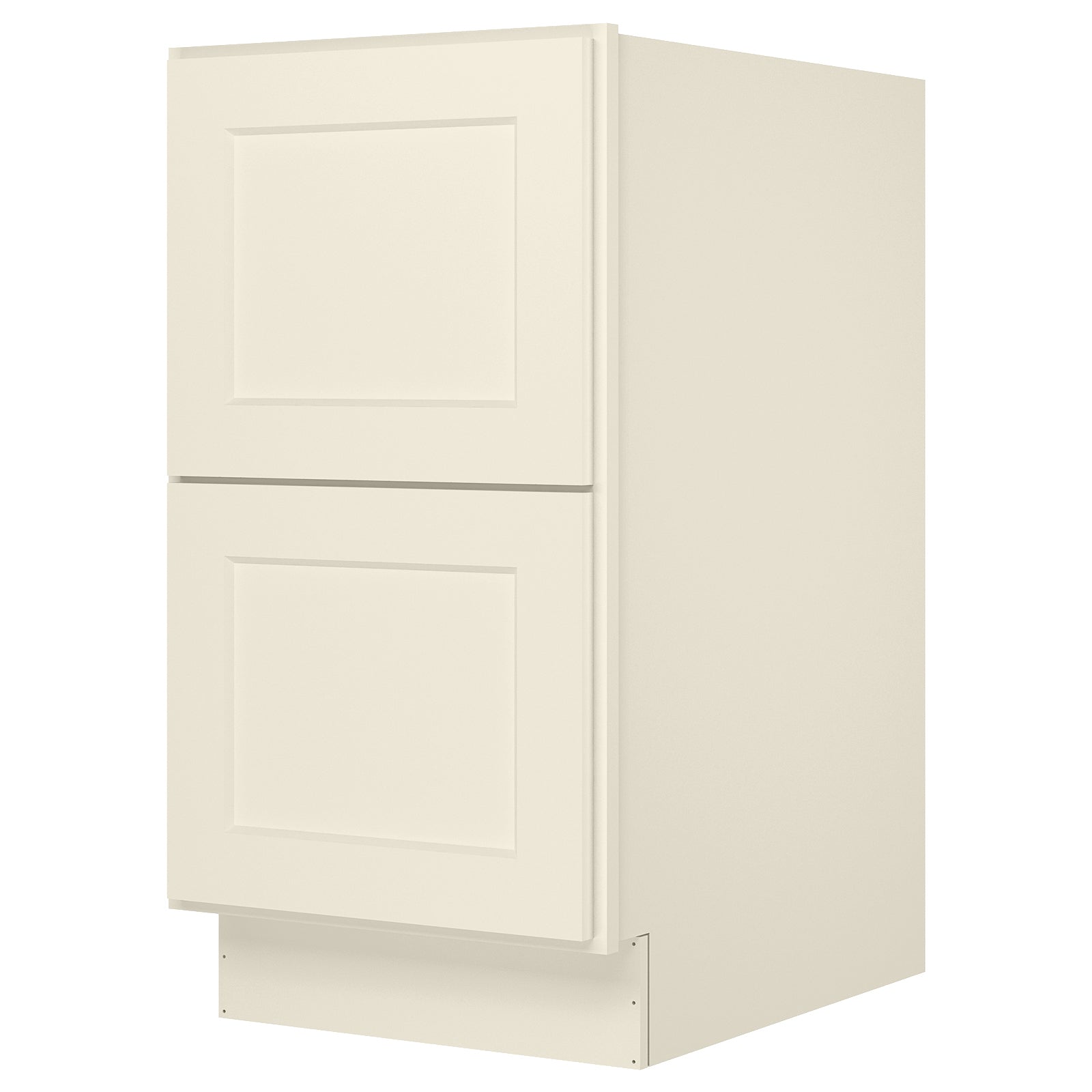 24"D Birch Solid Wood x 18"W x 34.5"H 2 Drawer Base Kitchen Cabinet 18" Wide 2DB18