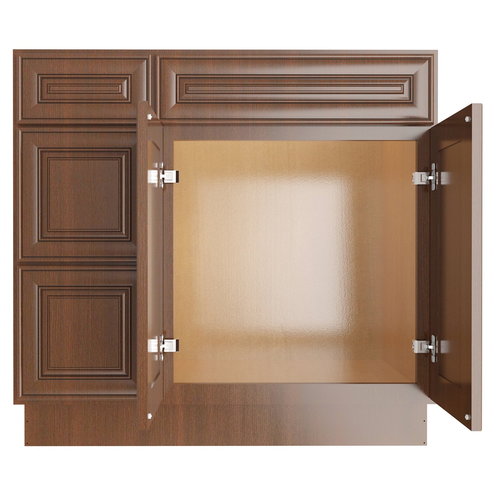 21"Dx36"Wx34-1/2"H Birch Solid Wood Bath Vanity Cabinet without Top V3621DL