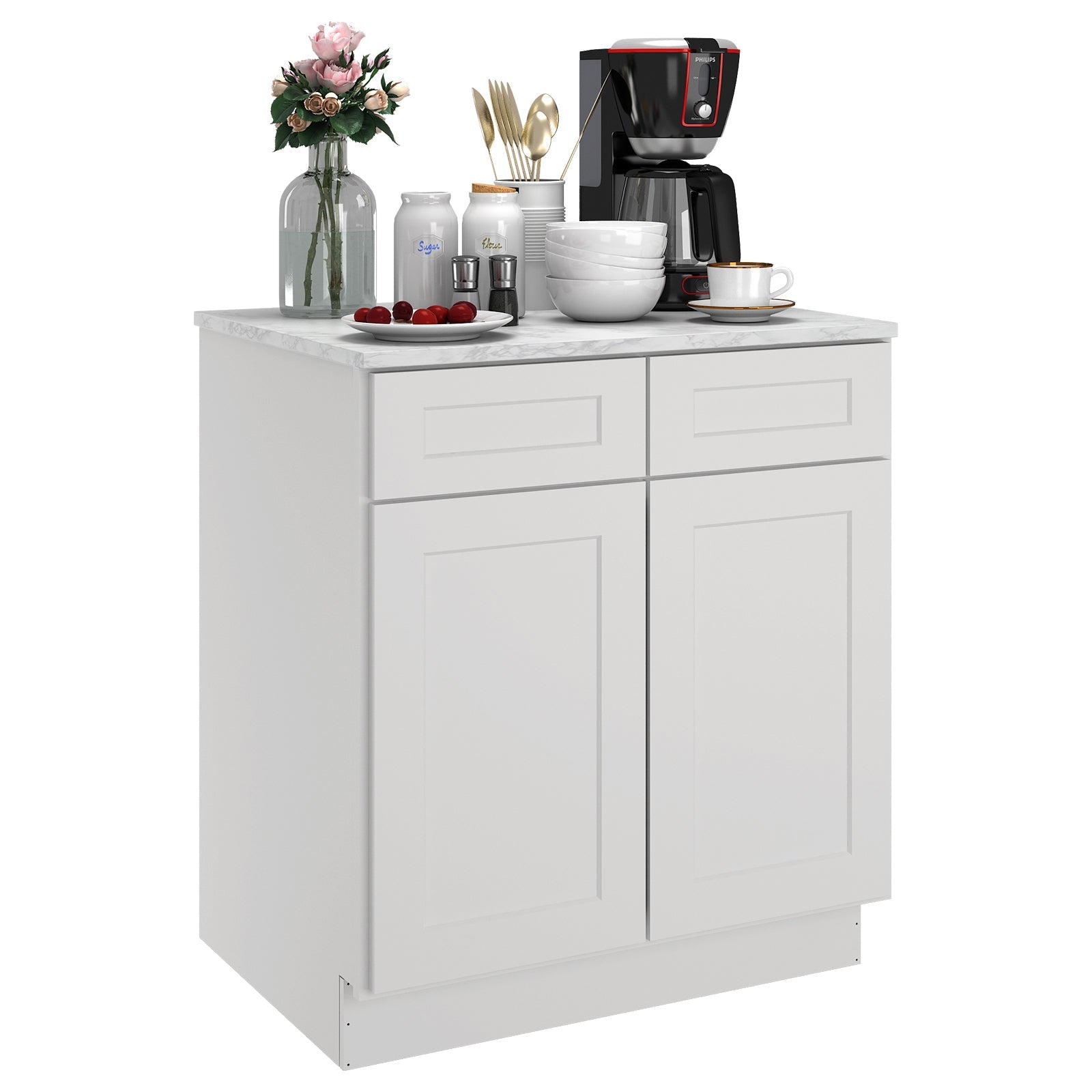 24"D Birch Solid Wood X 30"W X 34-1/2"H Base Kitchen Cabinet B30