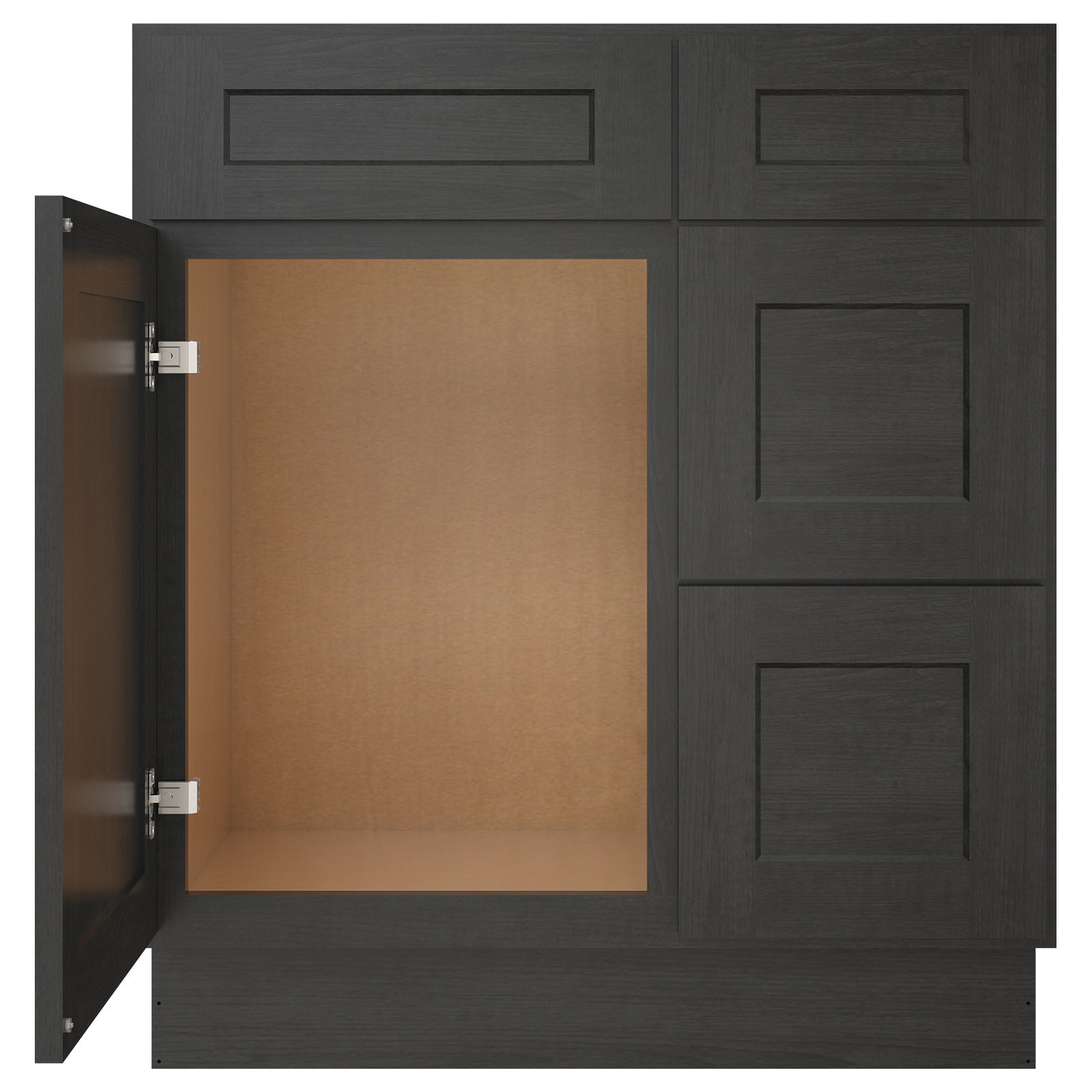 21"Dx30"Wx34-1/2"H Birch Solid Wood Bath Vanity Cabinet without Top V3021DR