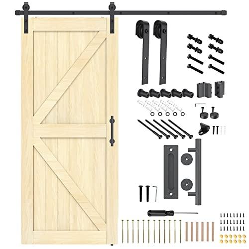 36in x 84in Sliding Barn Doors (Hardware Kit Included) Buylikepro