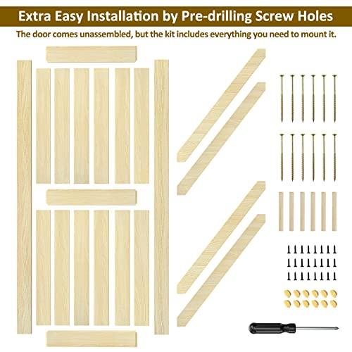 36in x 84in Sliding Barn Doors (Hardware Kit Included) Buylikepro