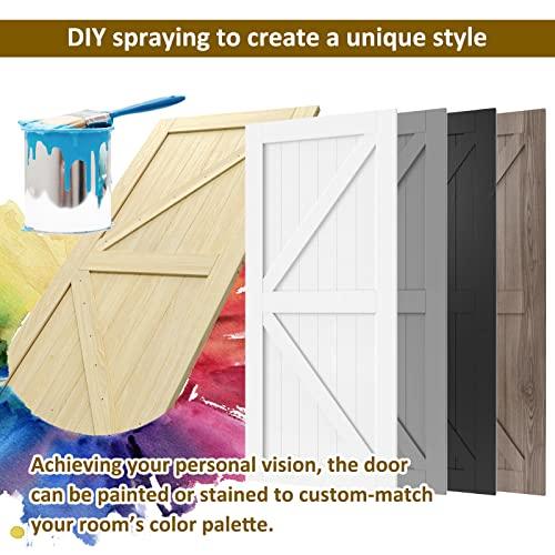 36in x 84in Sliding Barn Doors (Hardware Kit Included) Buylikepro