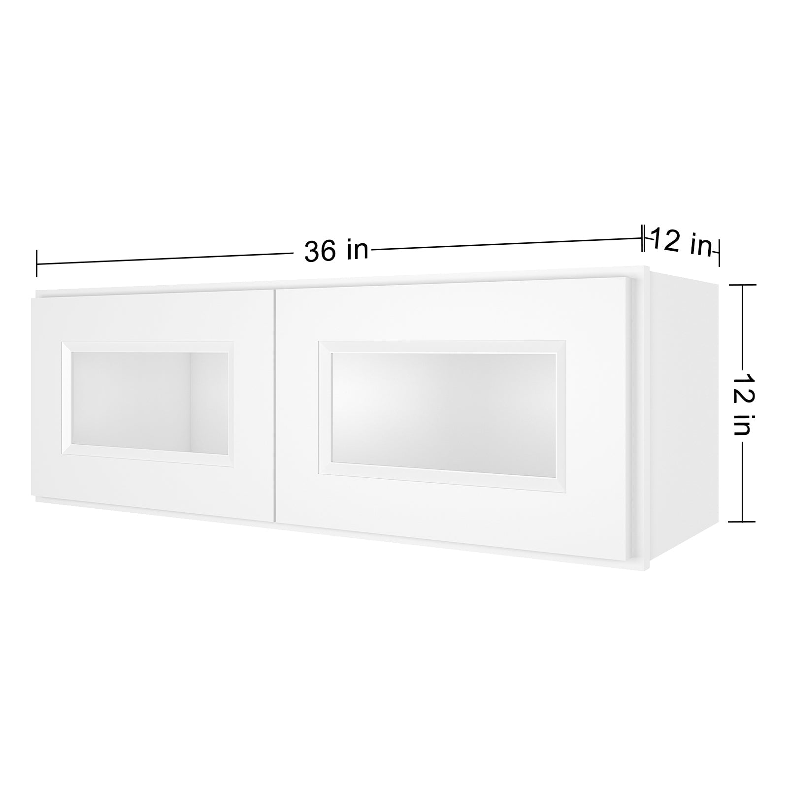 12"D*36"W*12"H Birch Solid Wood Medicine Cabinet Wall Mounted W3612GD