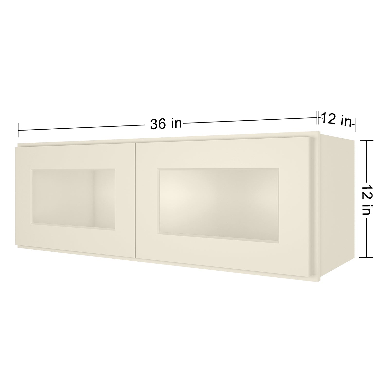 12"D*36"W*12"H Birch Solid Wood Medicine Cabinet Wall Mounted W3612GD