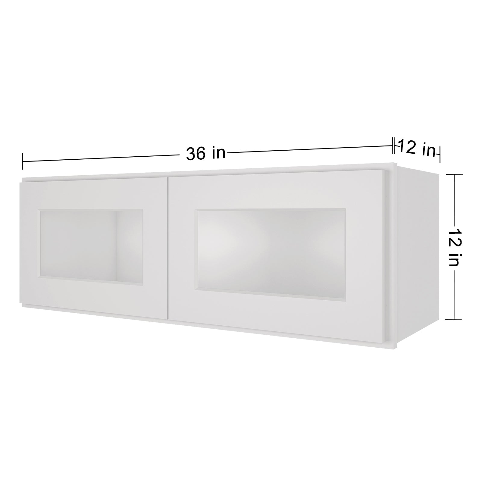 12"D*36"W*12"H Birch Solid Wood Medicine Cabinet Wall Mounted W3612GD