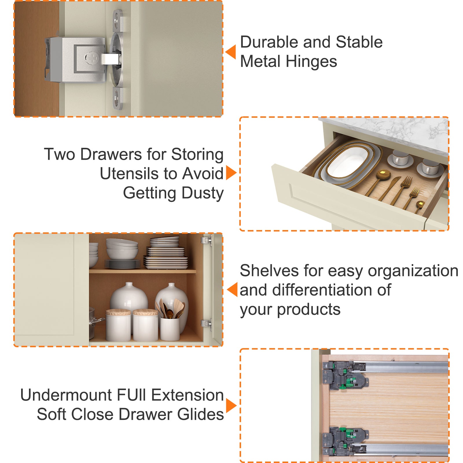 24"D Birch Solid Wood X 30"W X 34-1/2"H Base Kitchen Cabinet B30