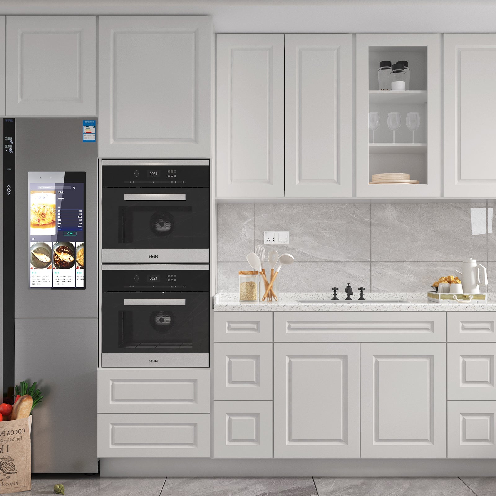 21"D Birch Solid Wood X48"W X 21"D X 34-1/2"H Bath Vanity Sink Drawer Cabinet without Top VDDB48