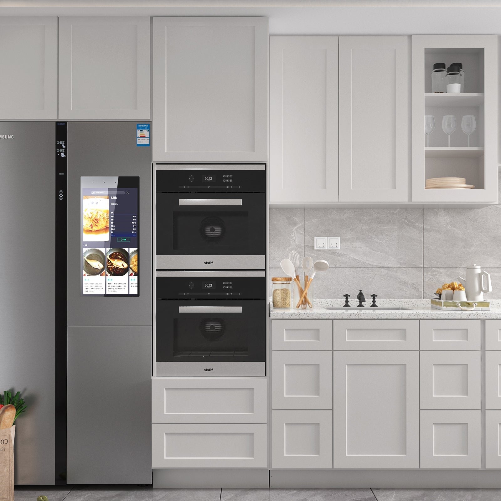 21"D Birch Solid Wood X 42"W X 34-1/2"H Bath Vanity Double Drawer Cabinet without Top VDDB42