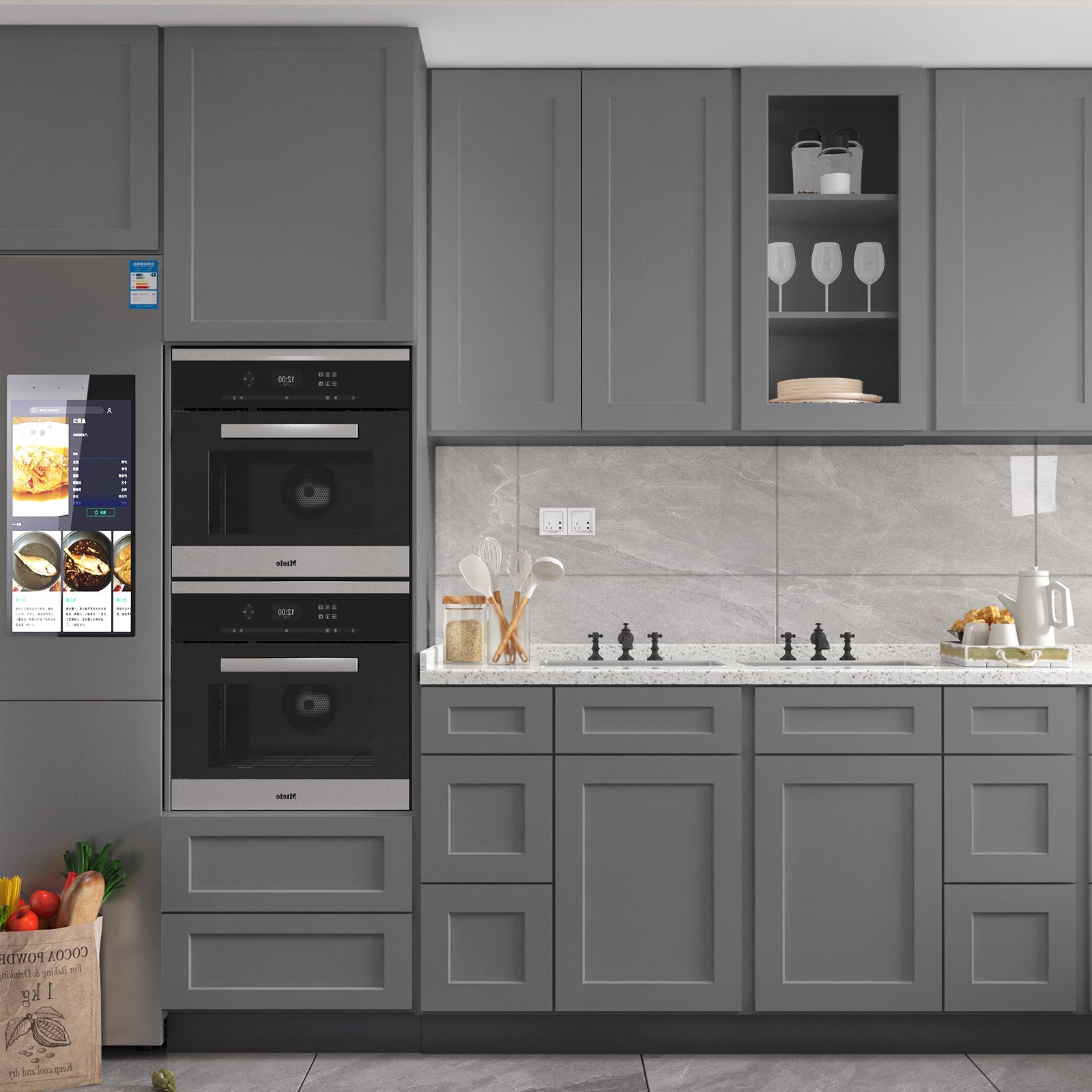 21"Dx30"Wx34-1/2"H Birch Solid Wood Bath Vanity Cabinet without Top V3021DR