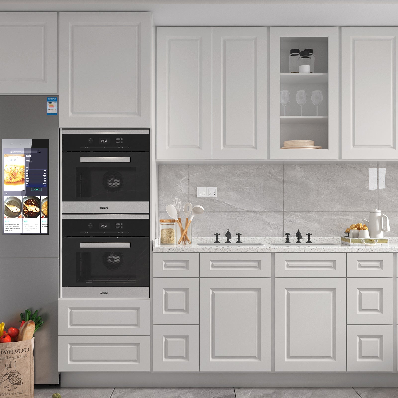 21"Dx30"Wx34-1/2"H Birch Solid Wood Bath Vanity Cabinet without Top V3021DL