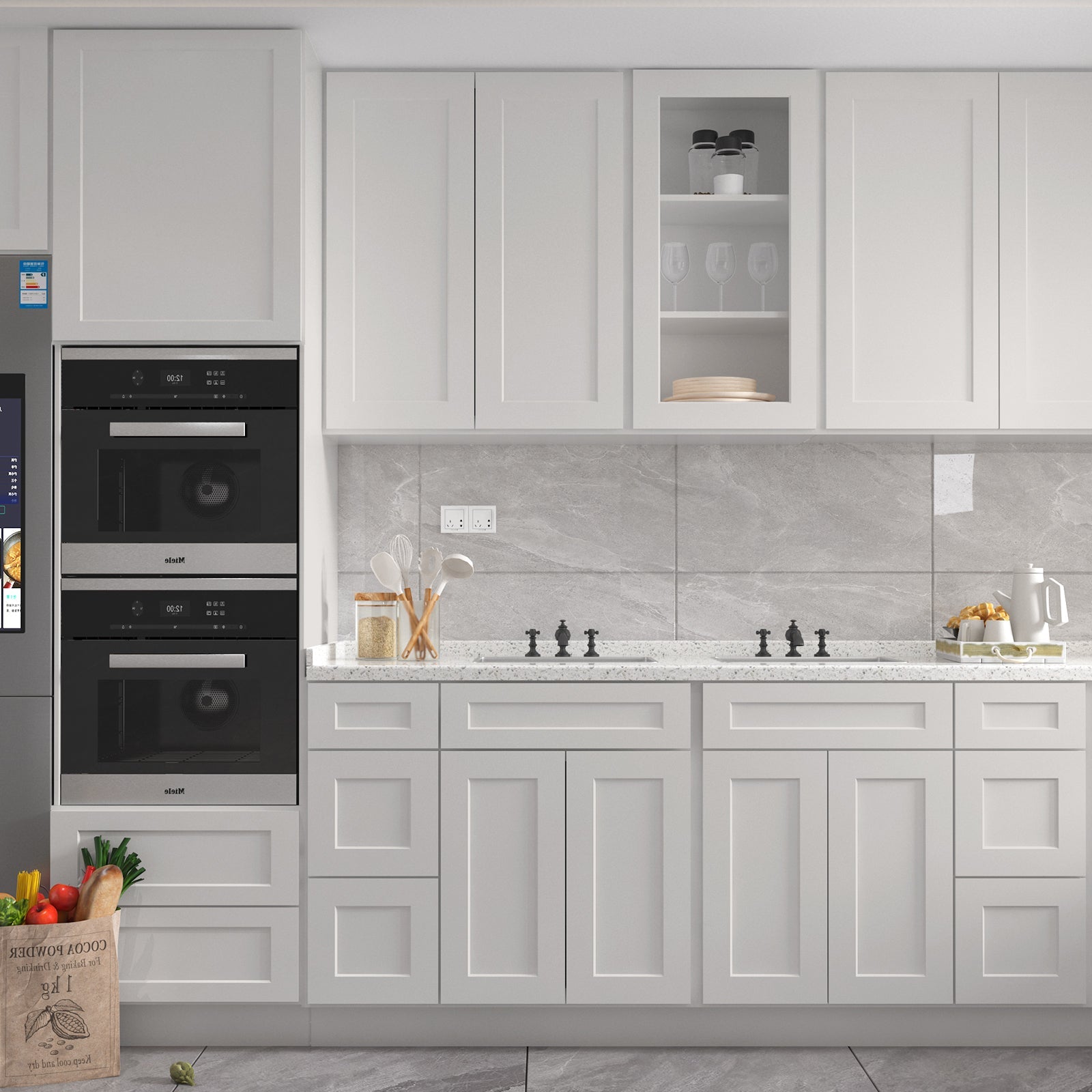 21"Dx36"Wx34-1/2"H Birch Solid Wood Bath Vanity Cabinet without Top V3621DL