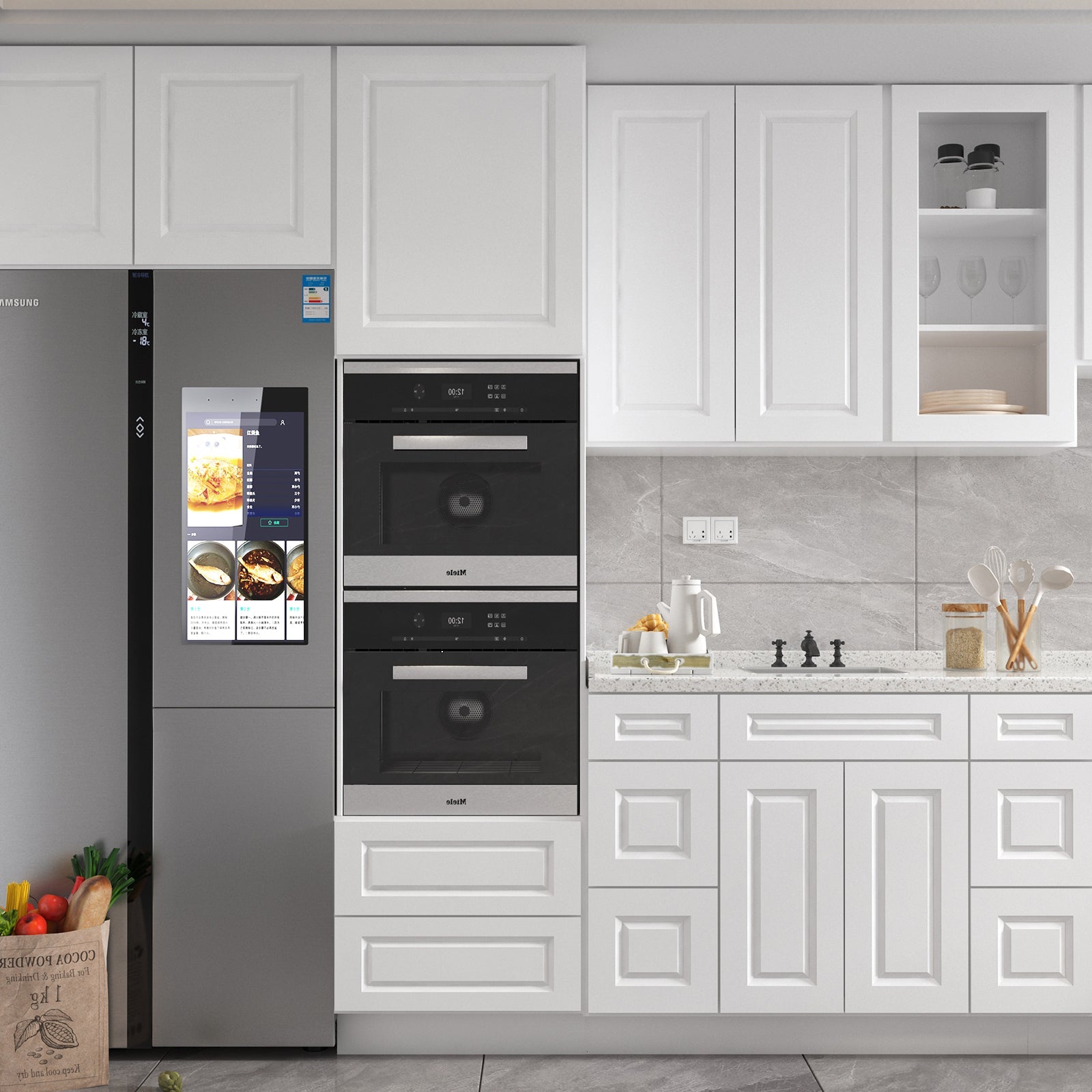 21"D Birch Solid Wood X 60"W X 34-1/2"H Bath Vanity Double Drawer Cabinet without Top VDDB60