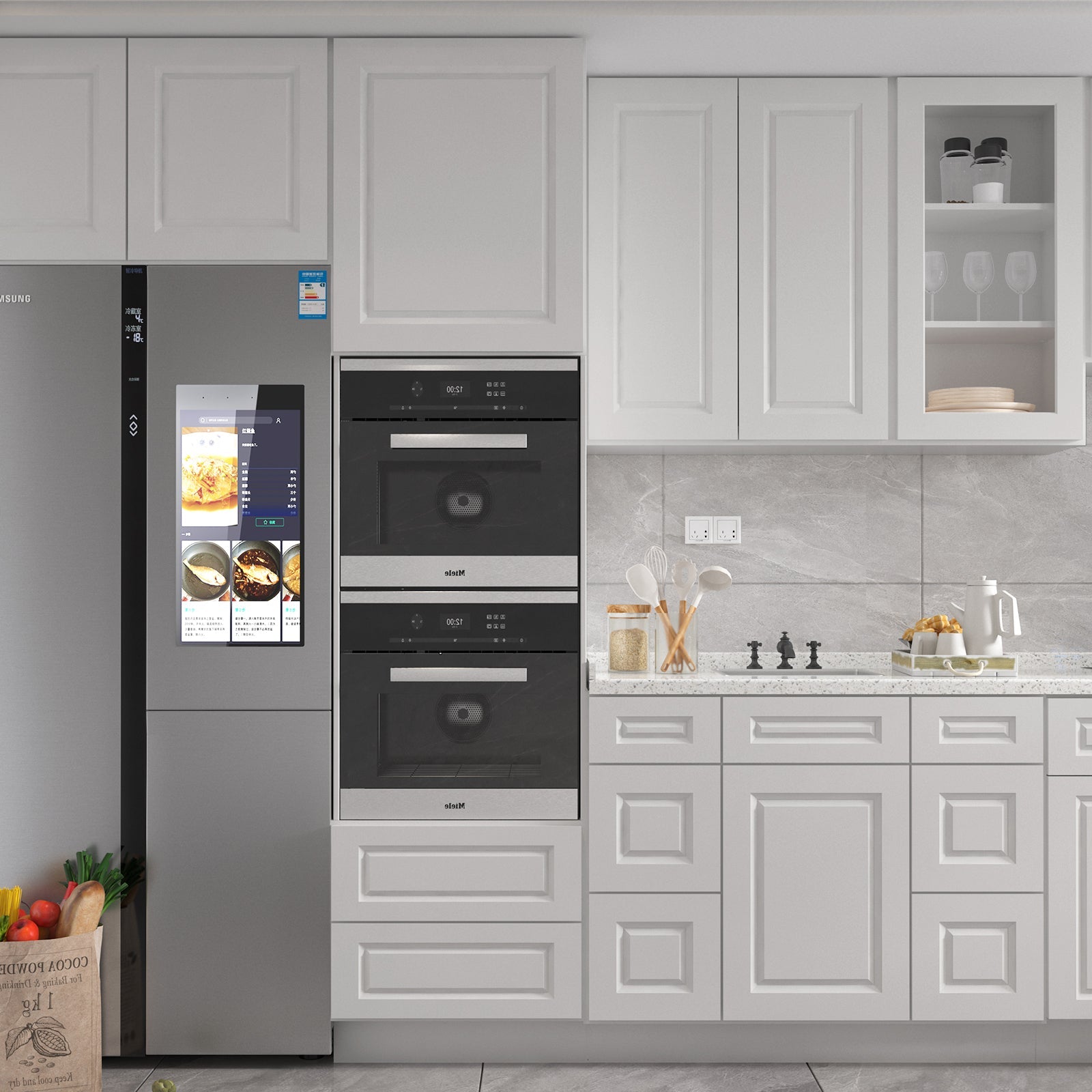 21"D Birch Solid Wood X 42"W X 34-1/2"H Bath Vanity Double Drawer Cabinet without Top VDDB42