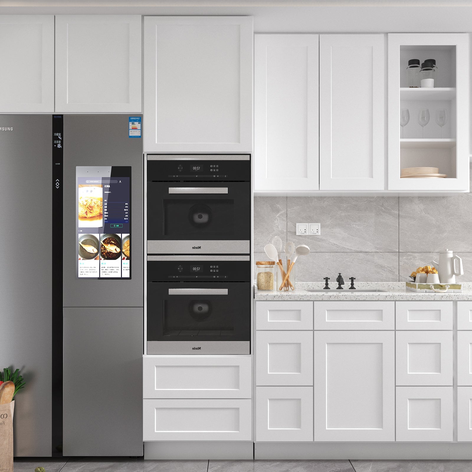 21"D Birch Solid Wood X 42"W X 34-1/2"H Bath Vanity Double Drawer Cabinet without Top VDDB42