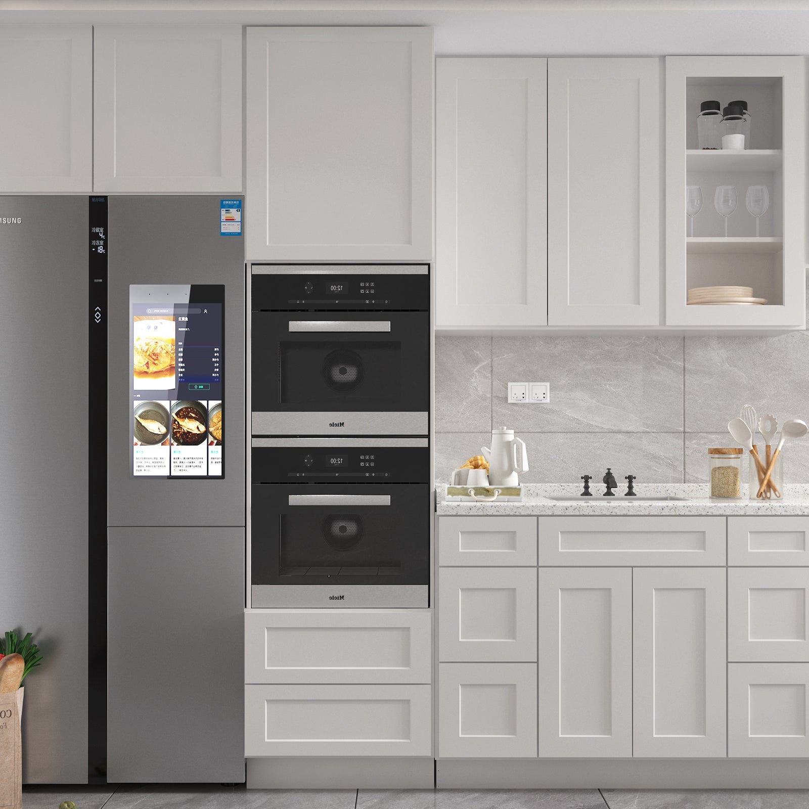 21"D Birch Solid Wood X 60"W X 34-1/2"H Bath Vanity Double Drawer Cabinet without Top VDDB60