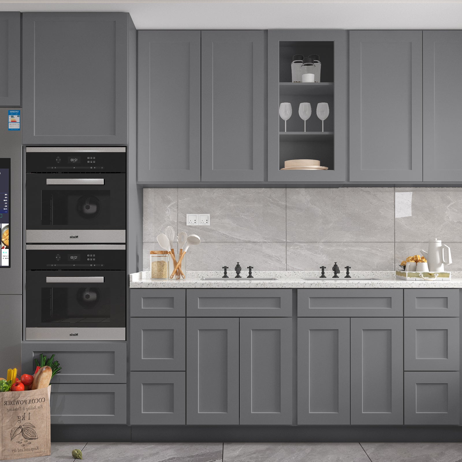 21"Dx36"Wx34-1/2"H Birch Solid Wood Bath Vanity Cabinet without Top V3621DL