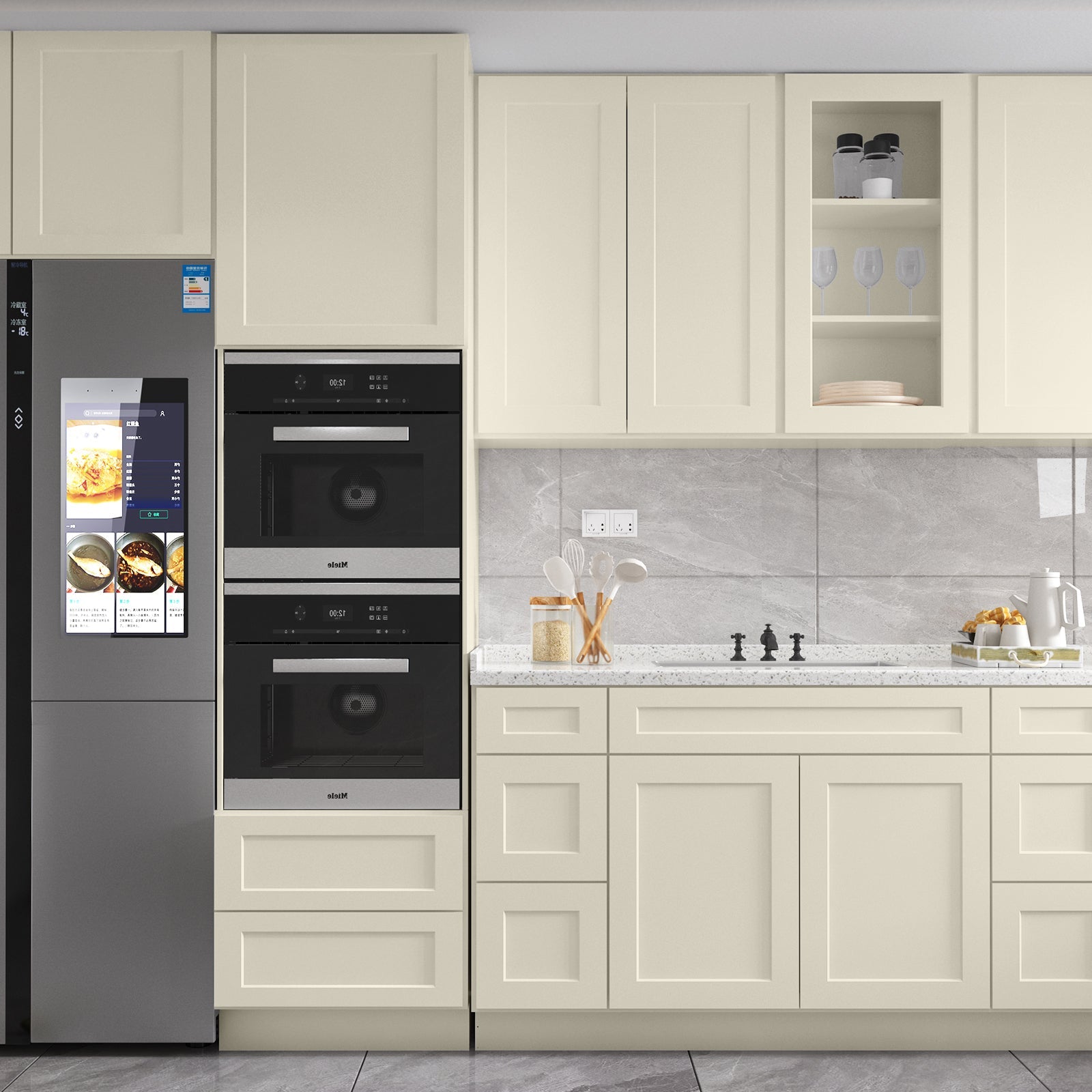 21"D Birch Solid Wood X48"W X 21"D X 34-1/2"H Bath Vanity Sink Drawer Cabinet without Top VDDB48