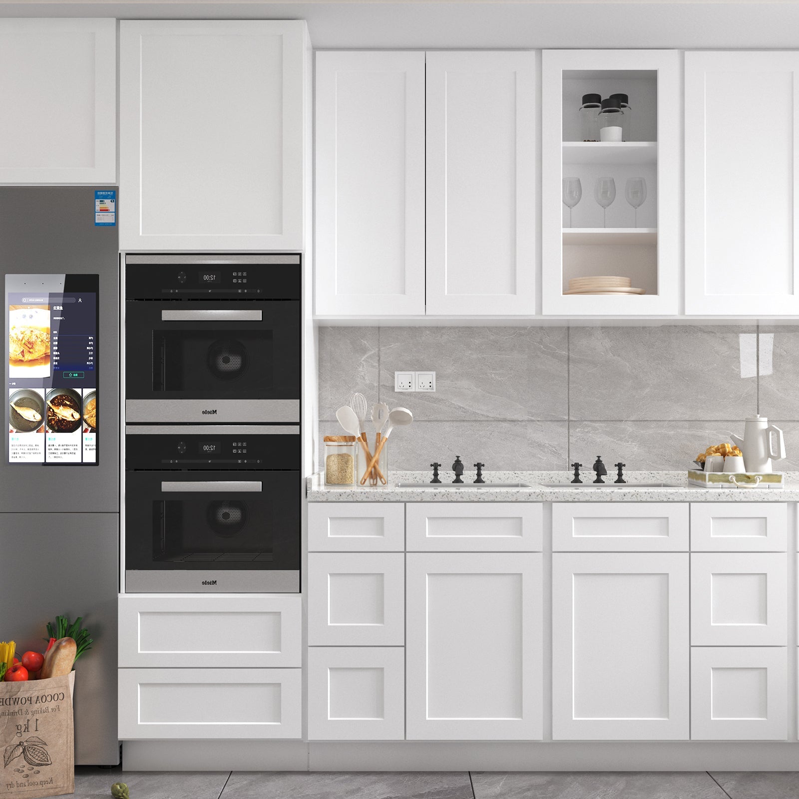 21"Dx30"Wx34-1/2"H Birch Solid Wood Bath Vanity Cabinet without Top V3021DL