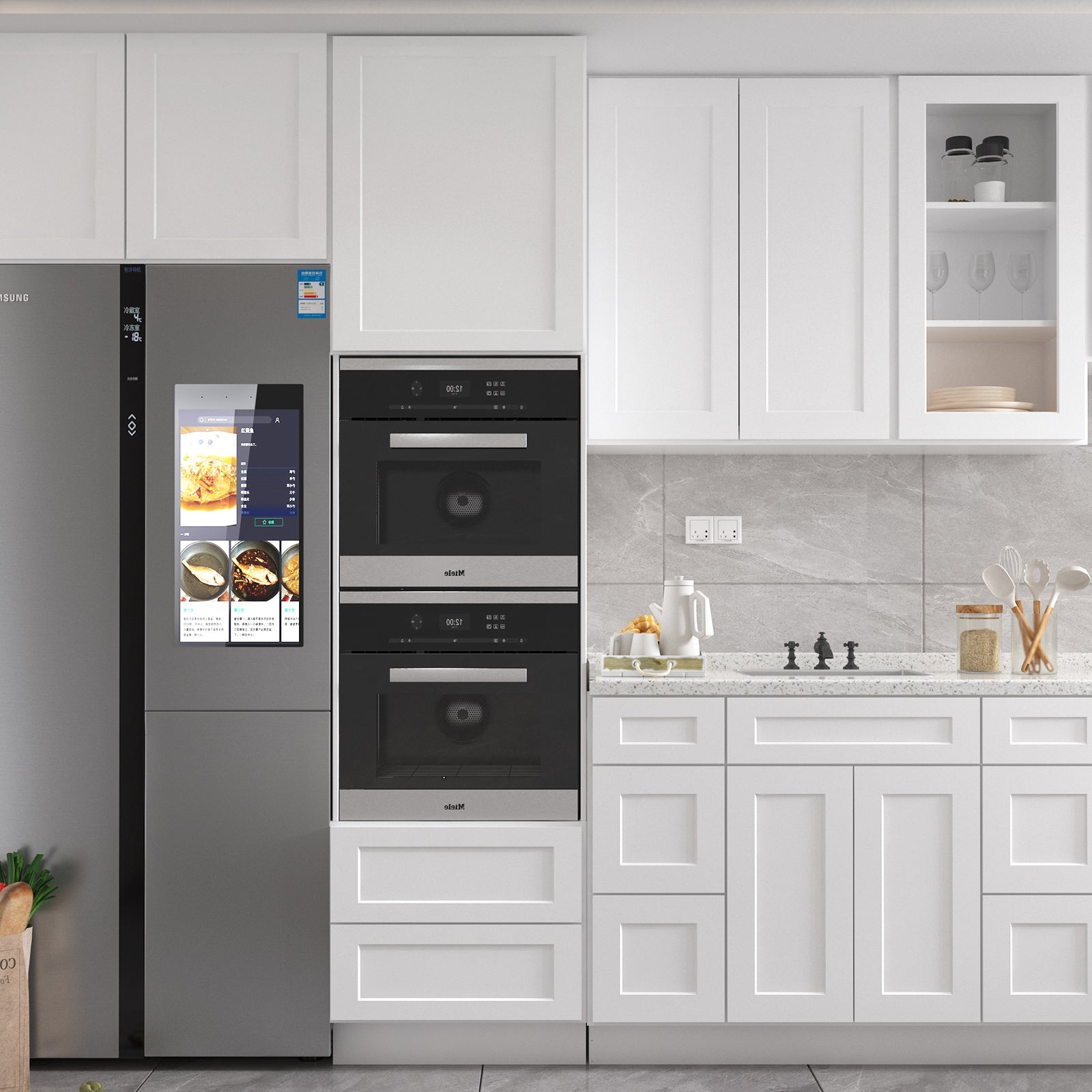 21"D Birch Solid Wood X 60"W X 34-1/2"H Bath Vanity Double Drawer Cabinet without Top VDDB60