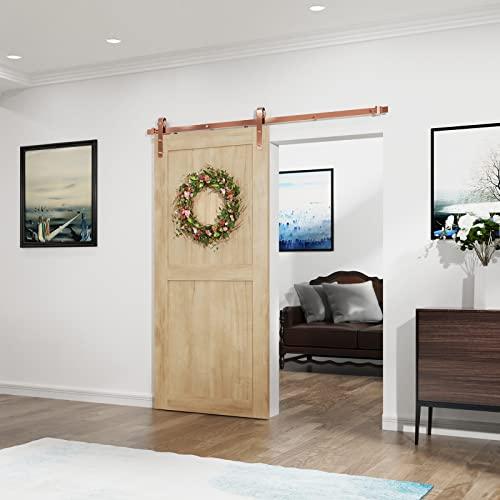 6.6FT Colorful Sliding Barn Door Hardware Track Kit (No Door) Buylikepro