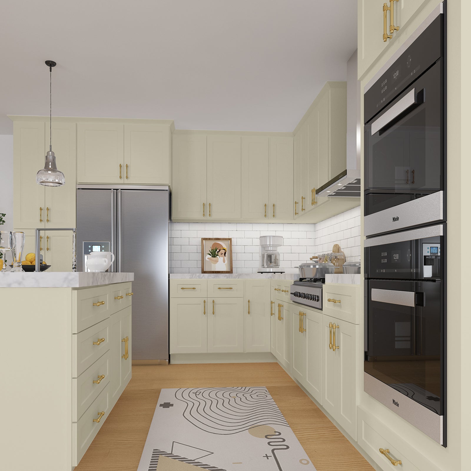 24"D Birch Solid Wood X 30"W X 34-1/2"H Base Kitchen Cabinet B30