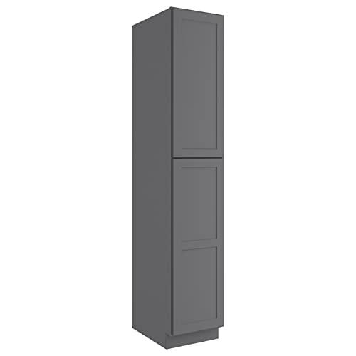96" High Traditional Freestanding Kitchen Pantry Wall Cabinet with Adjustable Shelves and Doors, a Practical Piece of Furniture for Kitchens, Living Rooms, Checkrooms, Bathrooms and More Buylikepro