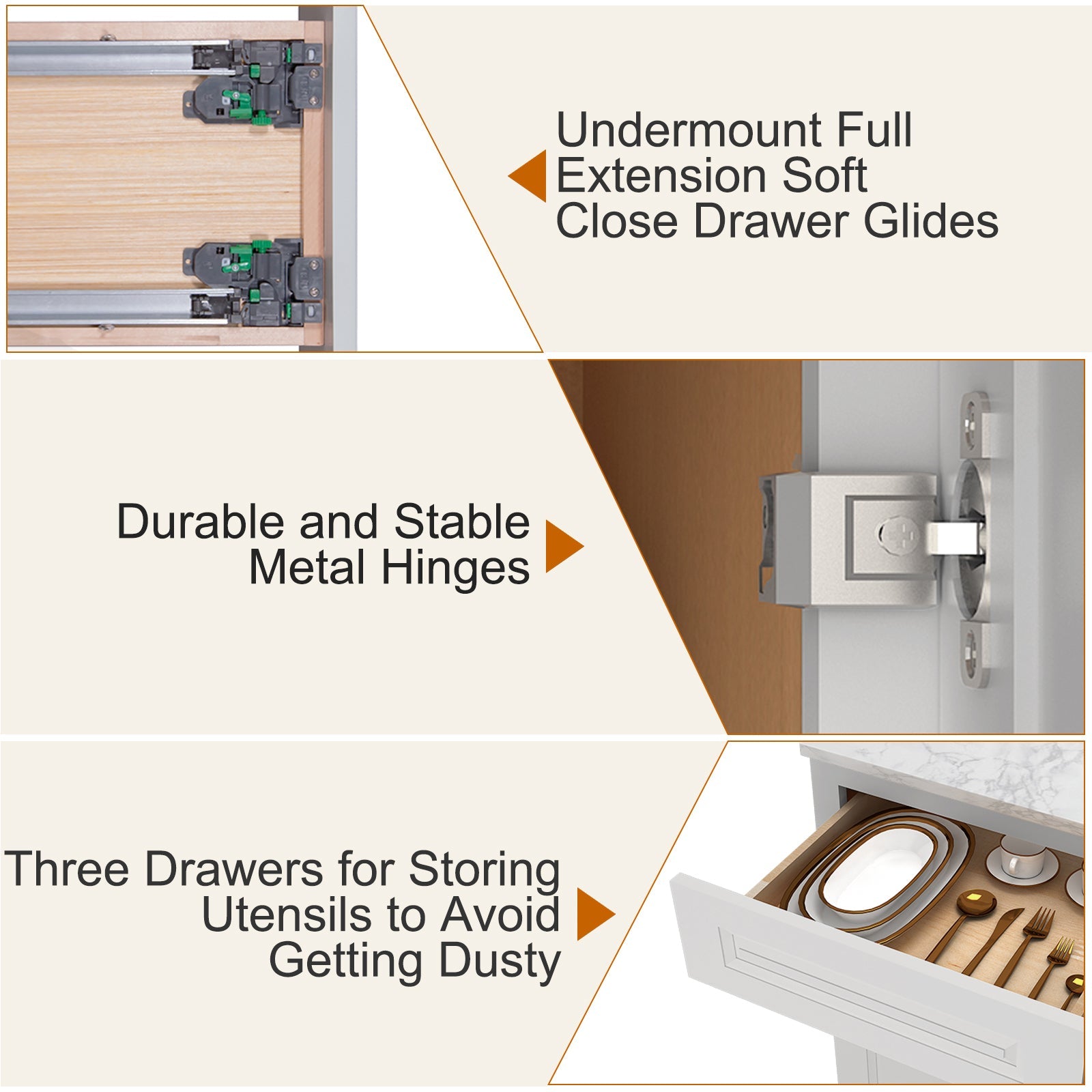 21"Dx30"Wx34-1/2"H Birch Solid Wood Bath Vanity Cabinet without Top V3021DR