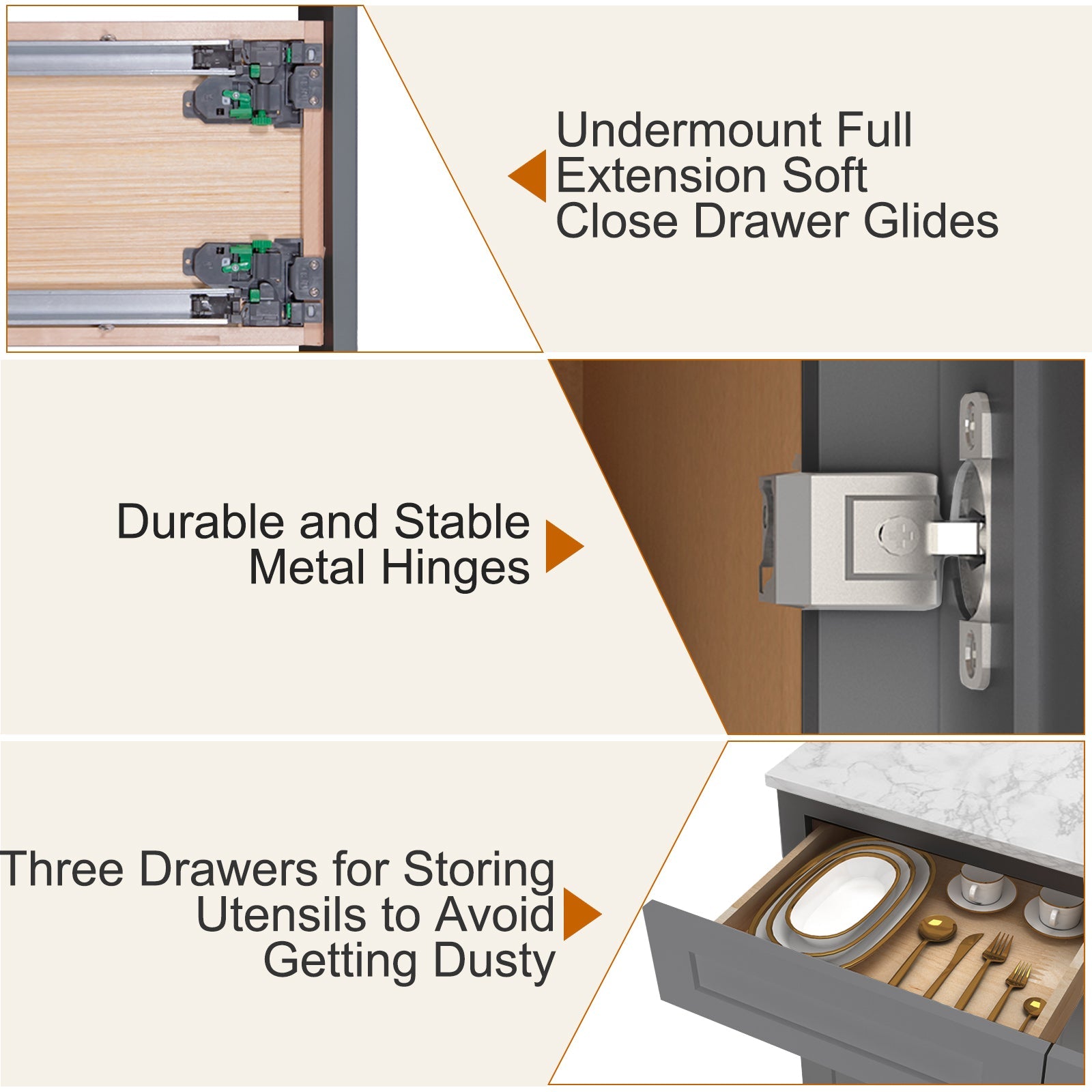 21"Dx30"Wx34-1/2"H Birch Solid Wood Bath Vanity Cabinet without Top V3021DL
