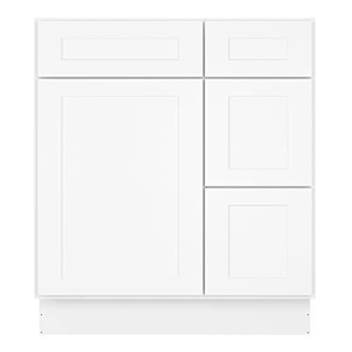 S-V3021DR-SW-US-DF, 21" D30 W34.5 H, Shaker White Buylikepro