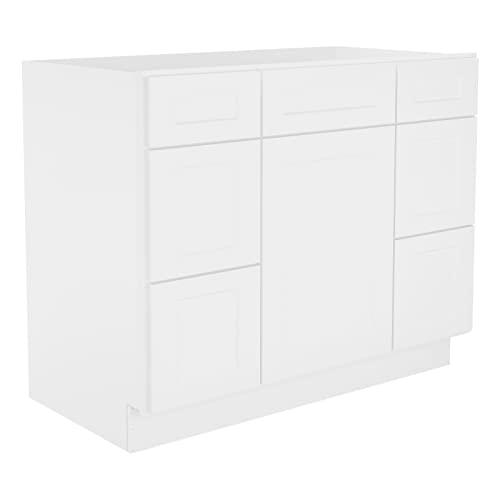 S-VDDB42-SW-US-DF, 21" D42 W34.5 H, Shaker White Buylikepro