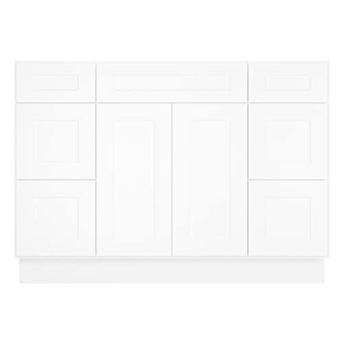 S-VDDB48-SW-US-DF, 21" D48 W34.5 H, Shaker White Buylikepro