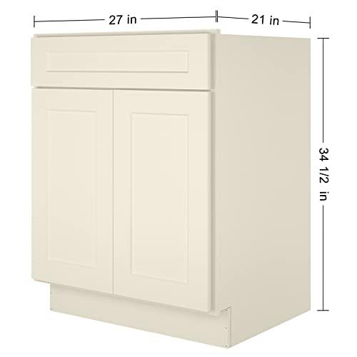 S-VS27-SA-US-DF, 21" D27 W34.5 H, Shaker Antique White Buylikepro