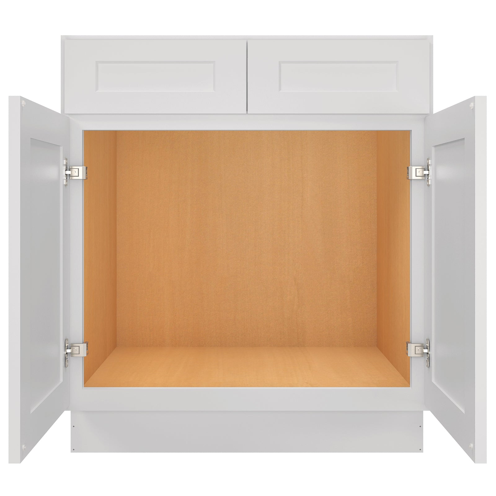 24"D*30"W*34.5"H Birch Solid Wood Sink Base Kitchen Cabinet SB30