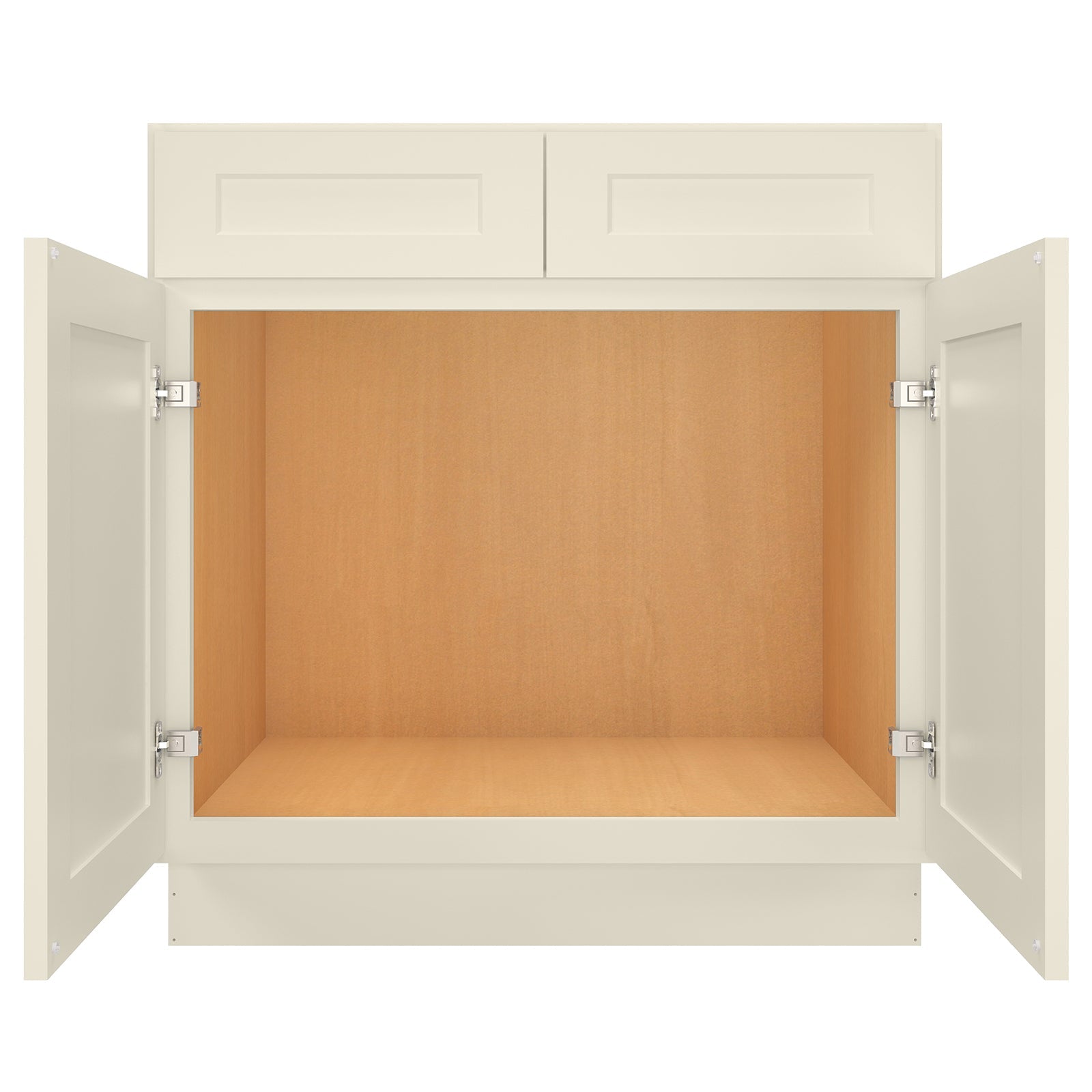 24"D*33"W*34.5"H Birch Solid Wood Sink Base Kitchen Cabinet SB33