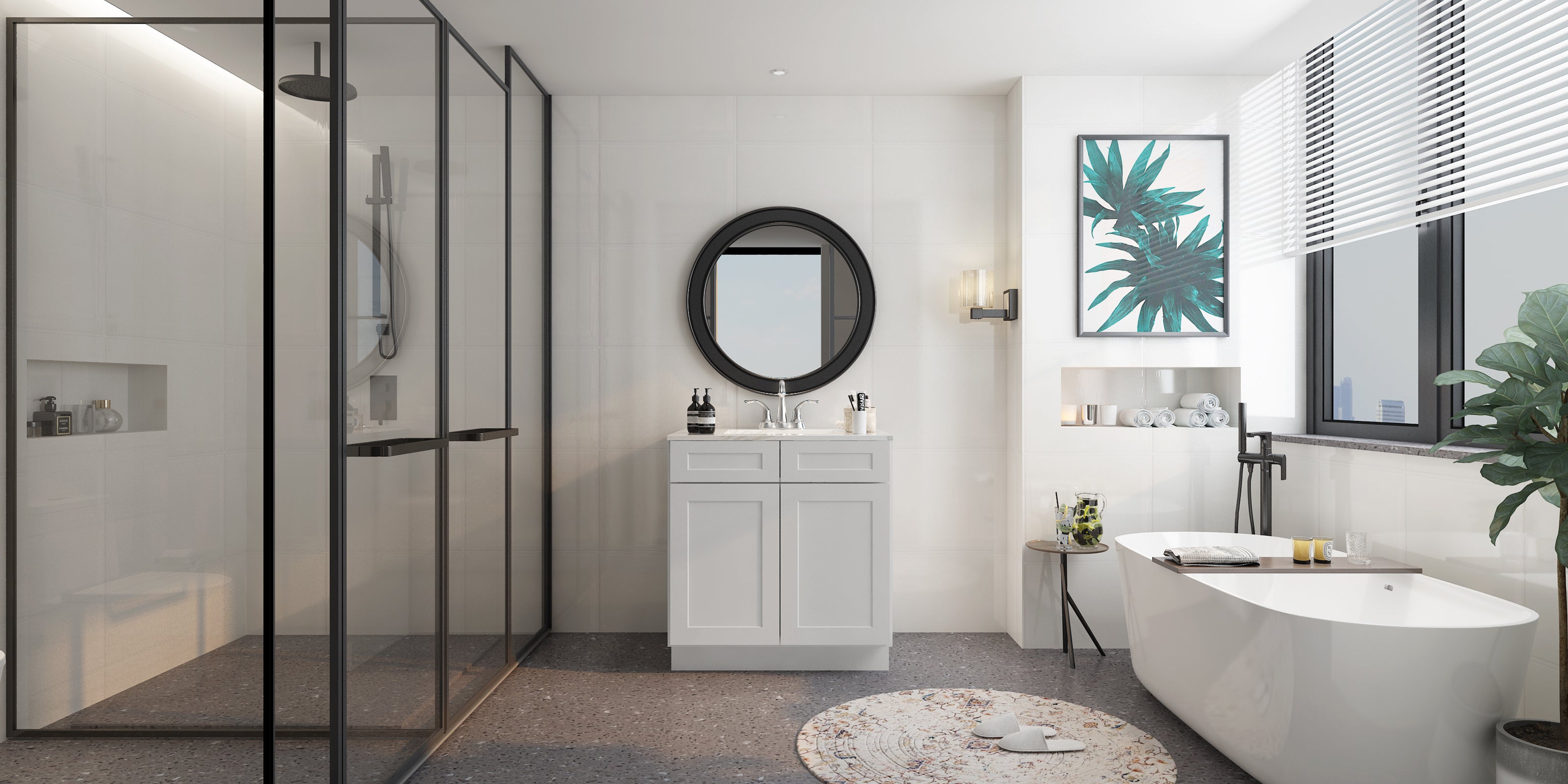 24"D*33"W*34.5"H Birch Solid Wood Sink Base Kitchen Cabinet SB33