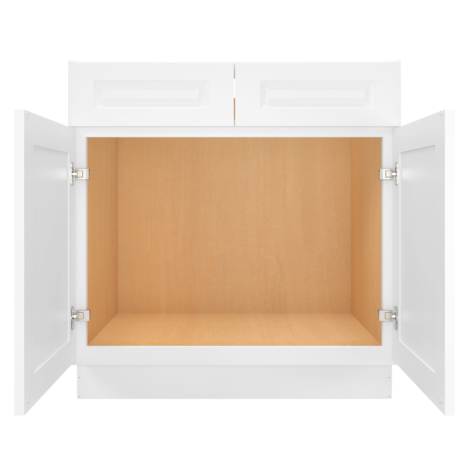 24"D*33"W*34.5"H Birch Solid Wood Sink Base Kitchen Cabinet SB33