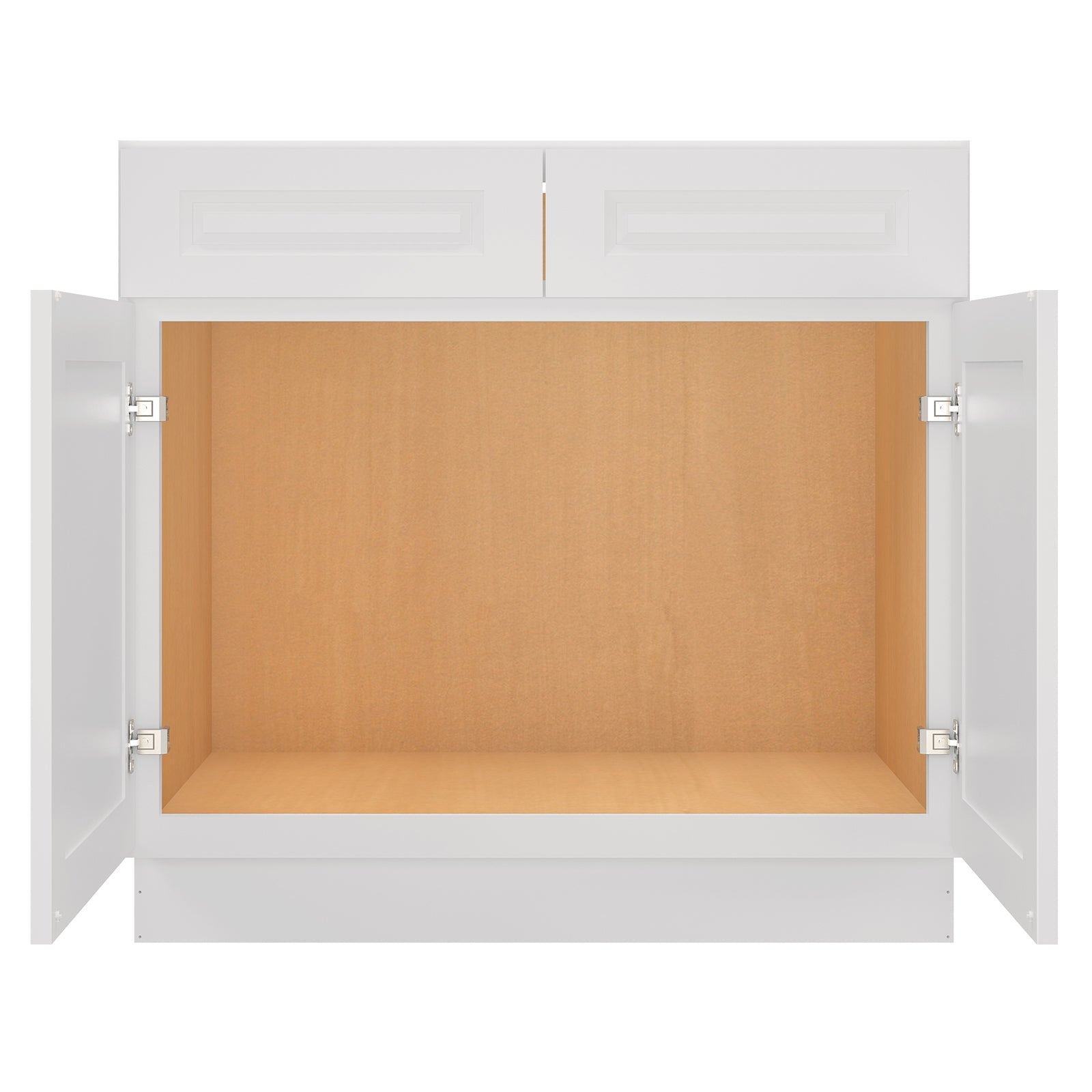 24"D*36"W*34.5"H Birch Solid Wood Sink Base Kitchen Cabinet SB36