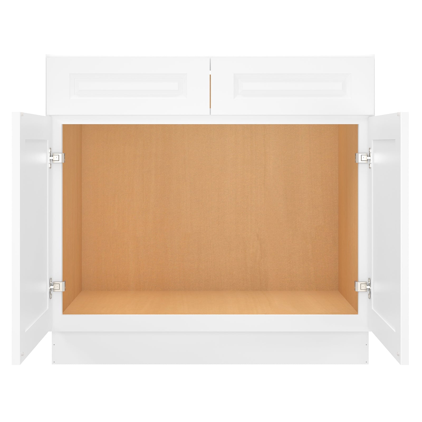 24"D*36"W*34.5"H Birch Solid Wood Sink Base Kitchen Cabinet SB36