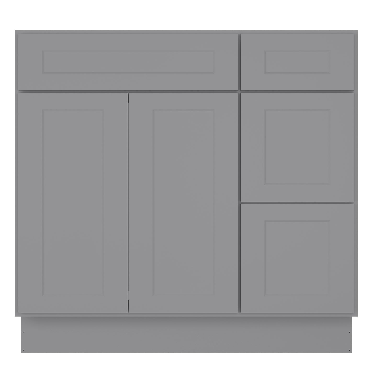 21"Dx36"Wx34-1/2"H Birch Solid Wood Bath Vanity Cabinet without Top V3621DR