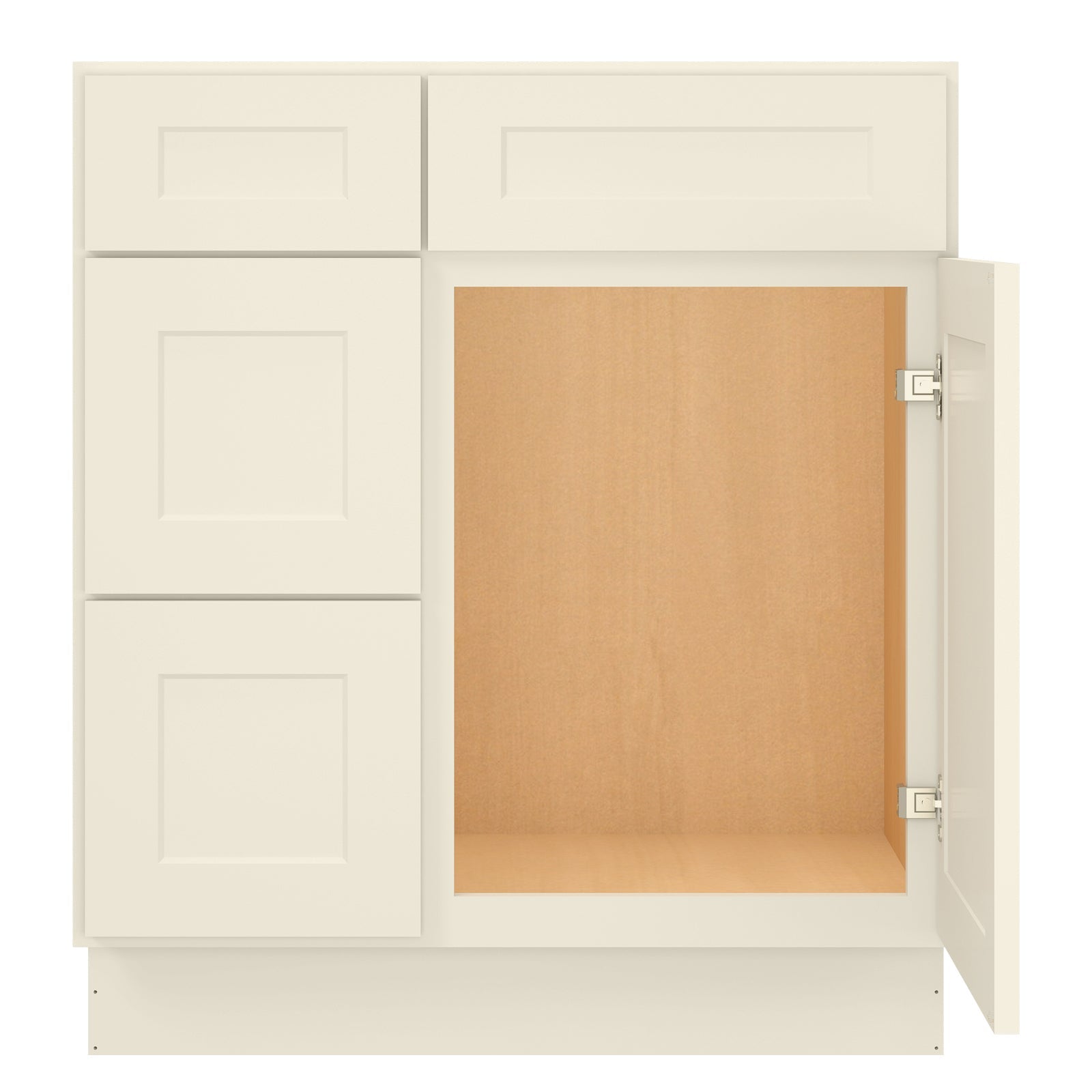 21"Dx30"Wx34-1/2"H Birch Solid Wood Bath Vanity Cabinet without Top V3021DL