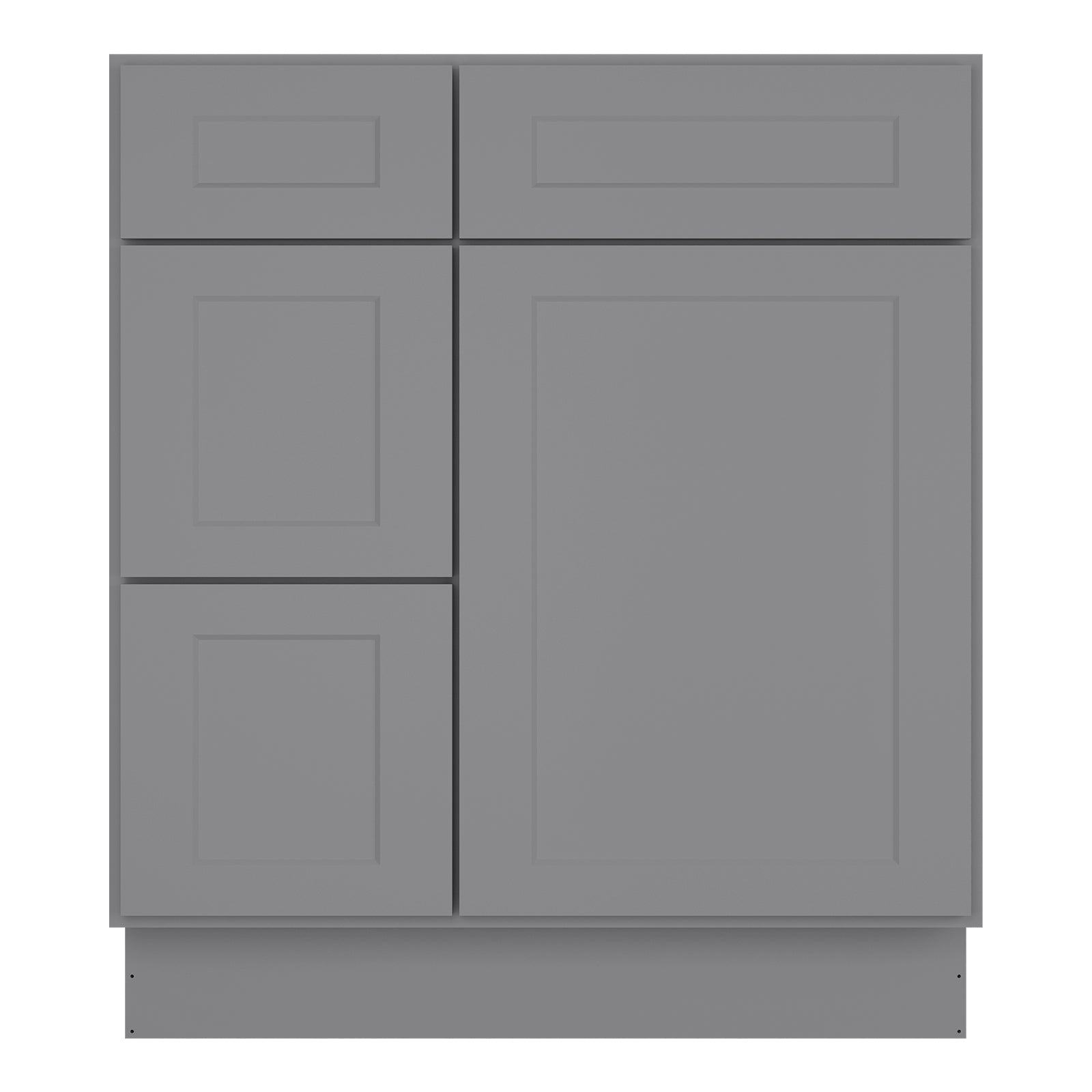 21"Dx30"Wx34-1/2"H Birch Solid Wood Bath Vanity Cabinet without Top V3021DL