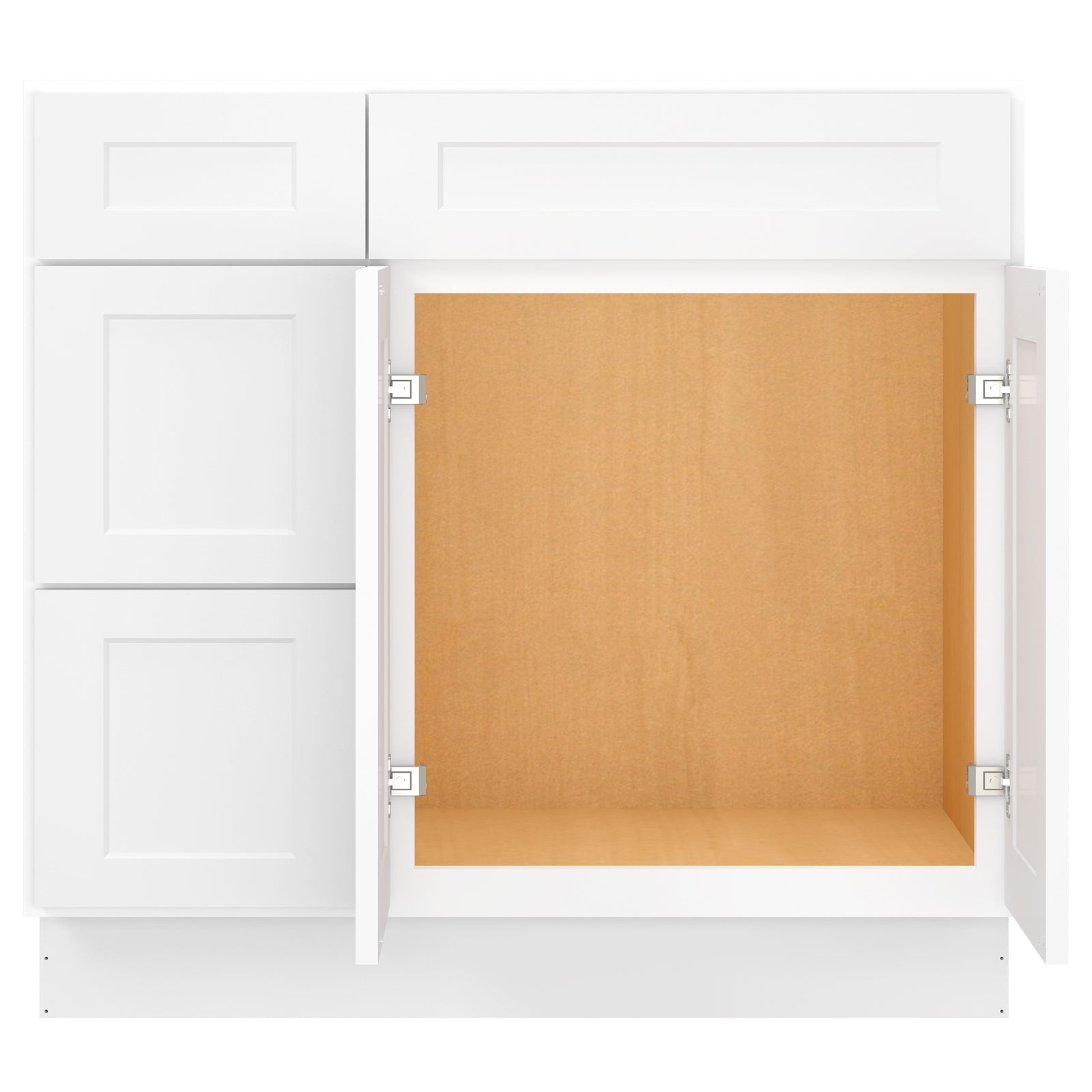 21"Dx36"Wx34-1/2"H Birch Solid Wood Bath Vanity Cabinet without Top V3621DL