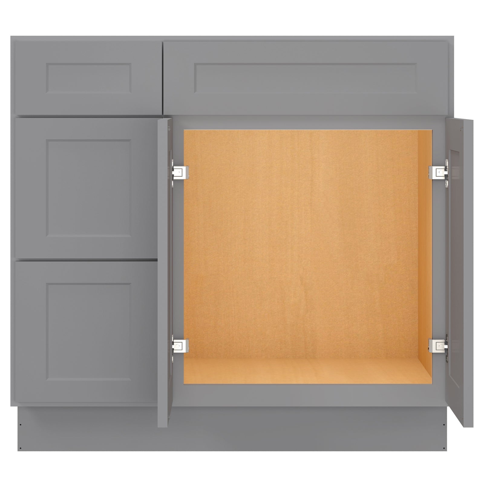 21"Dx36"Wx34-1/2"H Birch Solid Wood Bath Vanity Cabinet without Top V3621DL